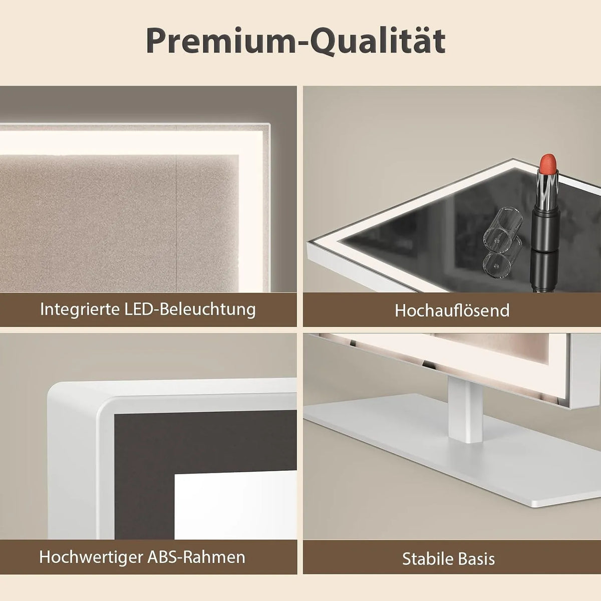 Kozmetično LED Ogledalo za Ličenje 34.2 x 25 cm