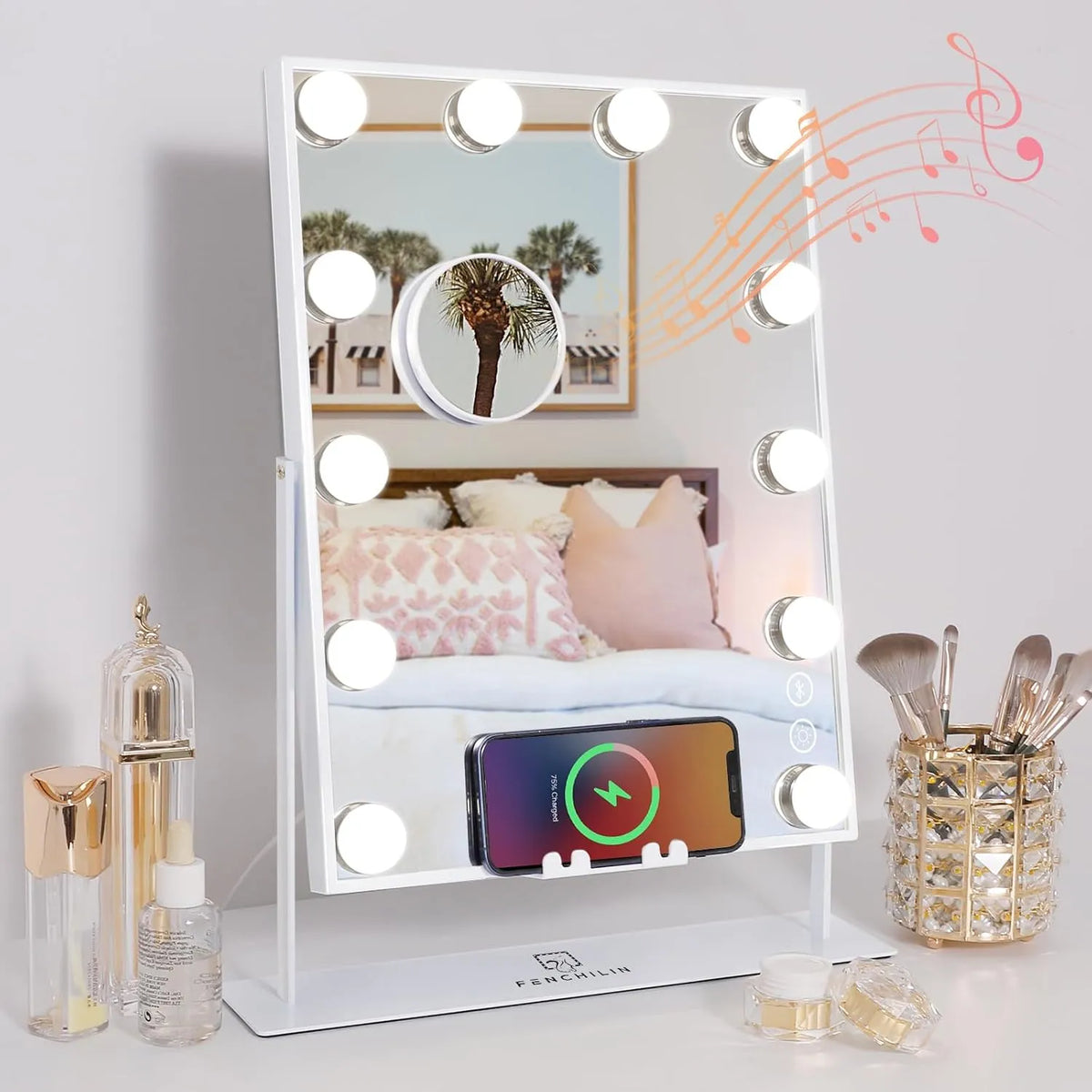 Kozmetično Ogledalo z LED Osvetlitvijo 30 x 41 cm