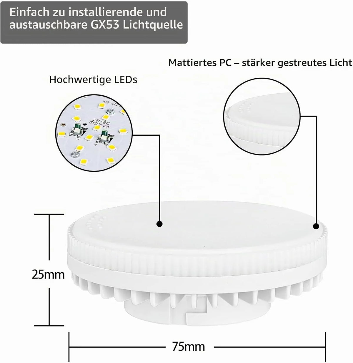 KYOTECH Nadgradni LED Reflektor Ø 84 x 60 mm