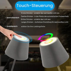 LED Namizna Svetilka RGB Zatemnilna Brezžična IP54 12 x 12 x 38 cm