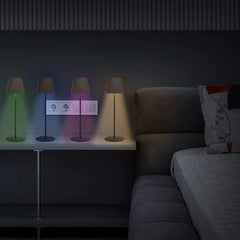 LED Namizna Svetilka RGB Zatemnilna Brezžična IP54 12 x 12 x 38 cm
