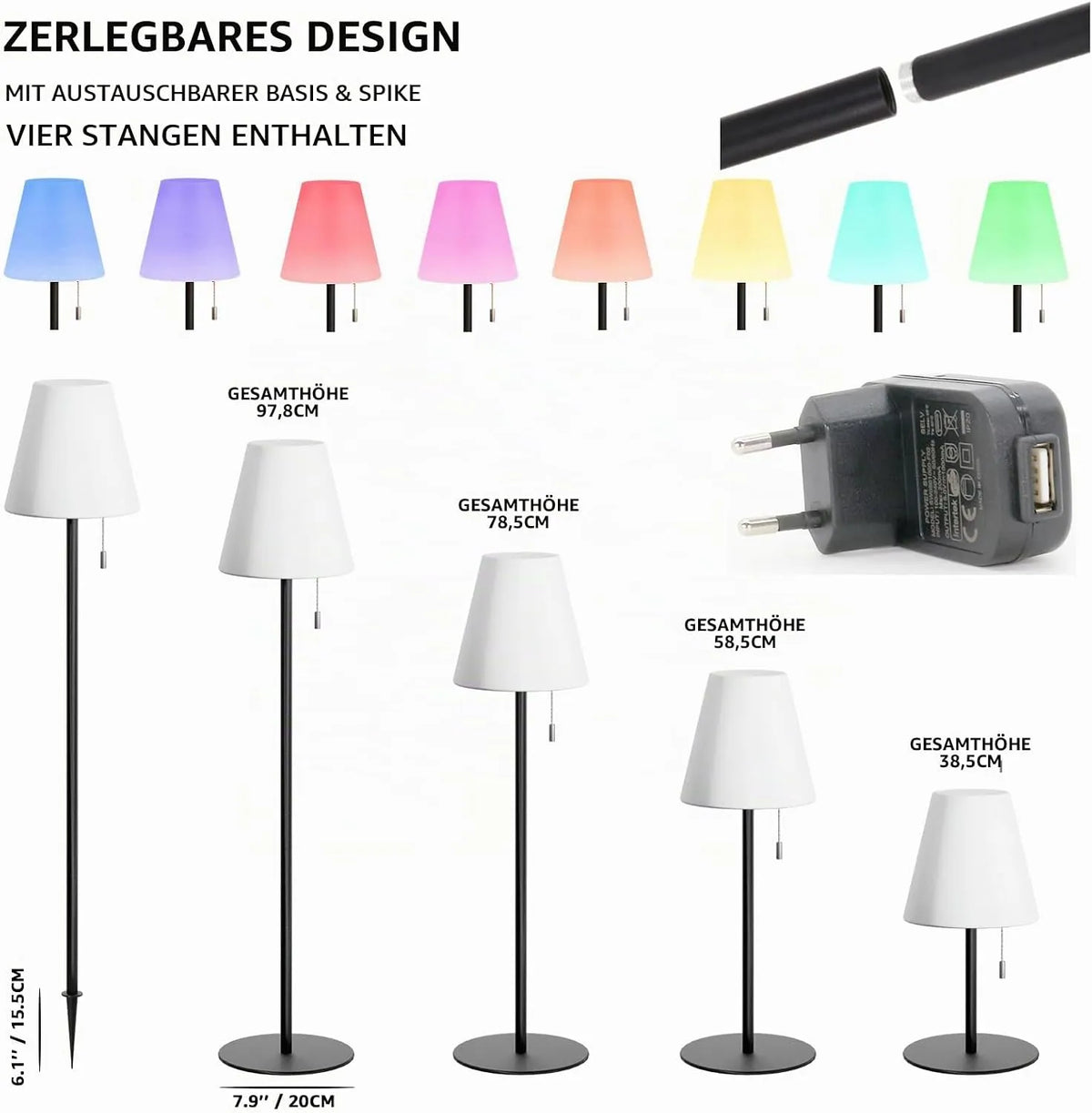 LED Stoječa Svetilka 100 cm