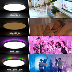 LED Stropna Svetilka Z Daljincem 30 cm