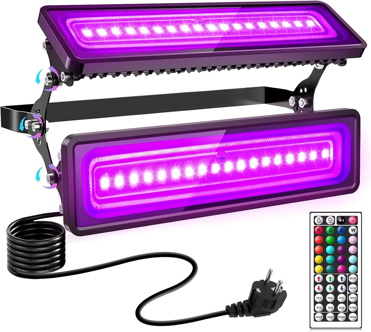 LED UV RGB Reflektor 28 x 13,5 x 5,4 cm 1 Kos