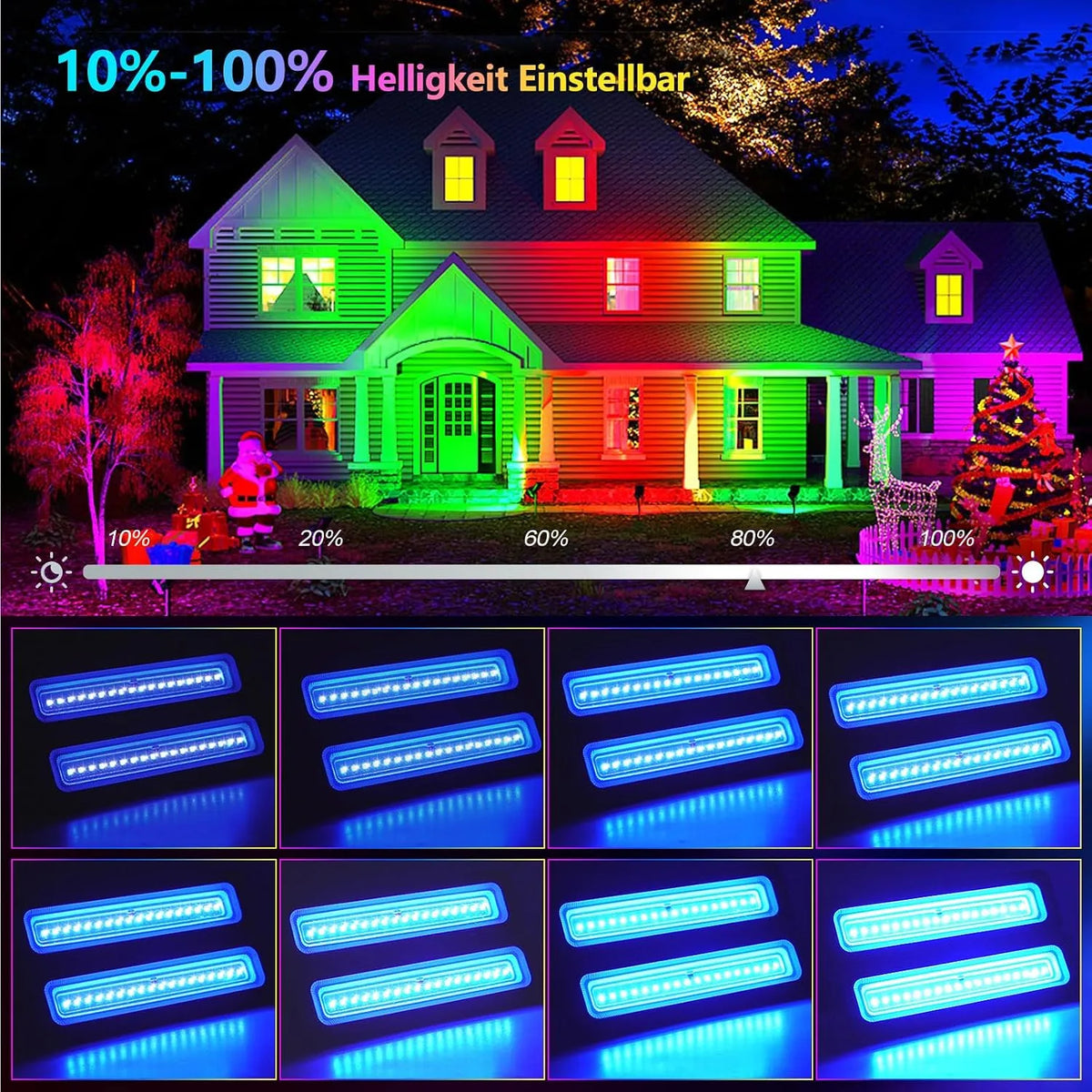 LED UV RGB Reflektor 28 x 13,5 x 5,4 cm 1 Kos