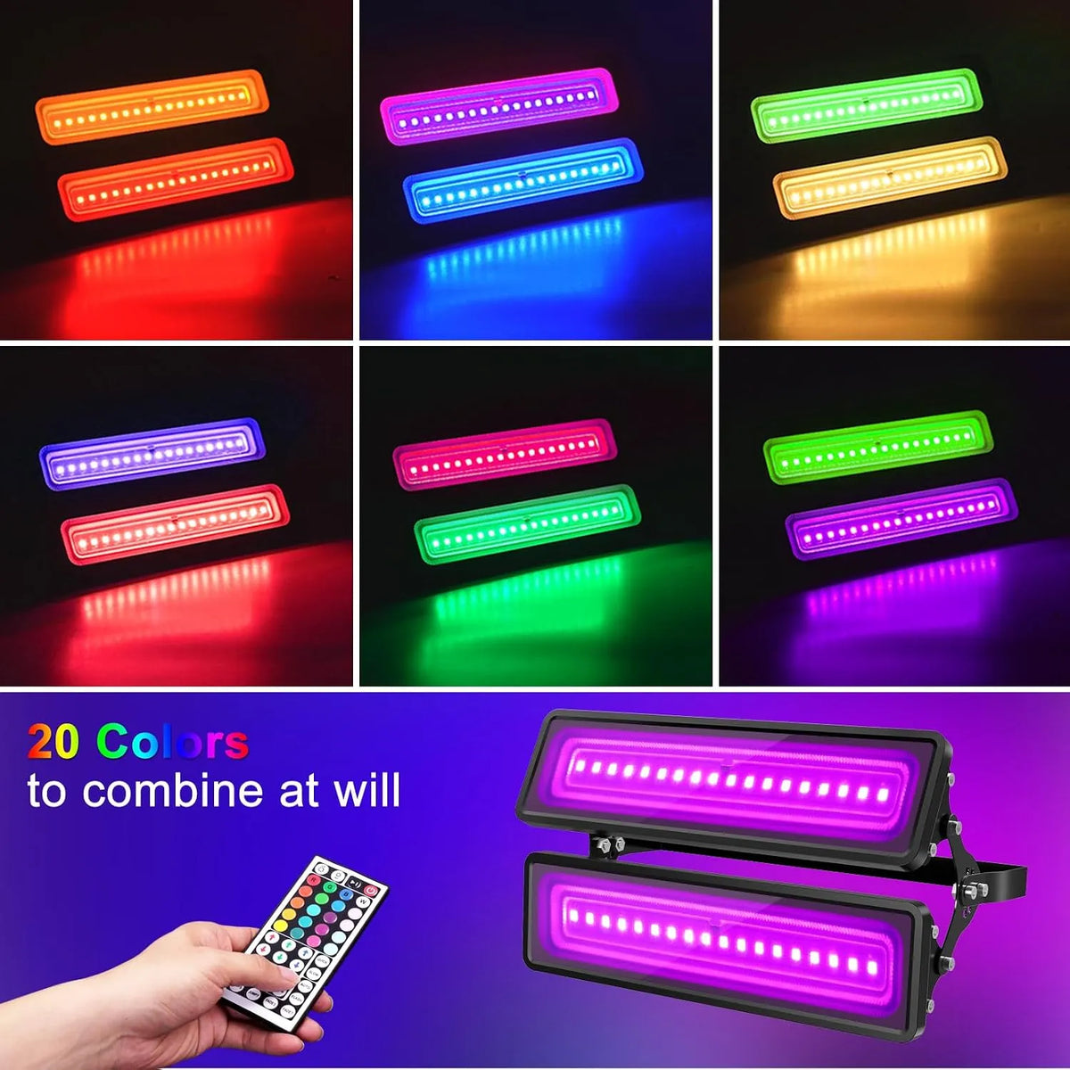LED UV RGB Reflektor 28 x 13,5 x 5,4 cm 1 Kos