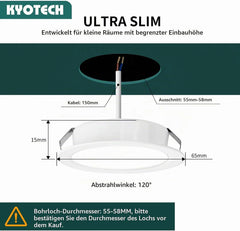 LED Vgradni Reflektorji 3.5W 230V IP44