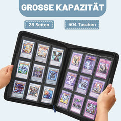 Lictin Album za Zbirateljske Kartice z Usnjenim Ovitkom 504 Žepkov