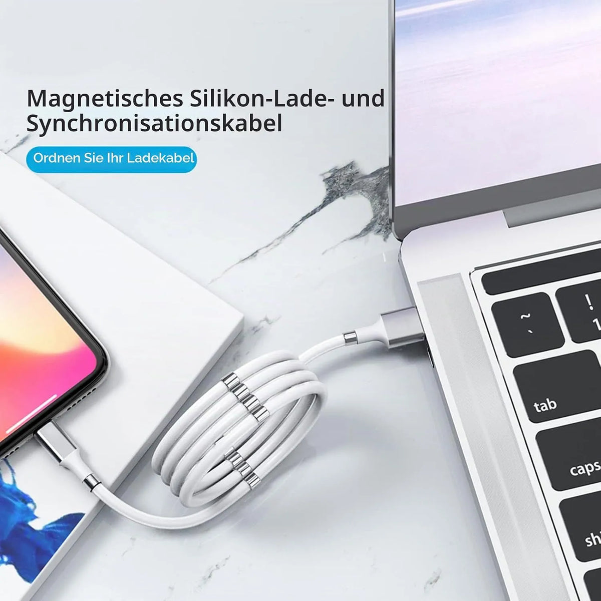 Magnetni Polnilni Kabel USB-C 200 cm