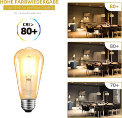 MASTERY MART LED Sijalke E27 Vintage 3 Kosi