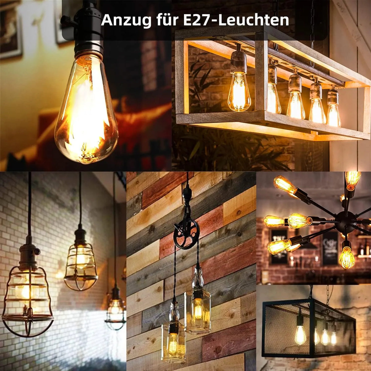 MASTERY MART LED Sijalke E27 Vintage 3 Kosi