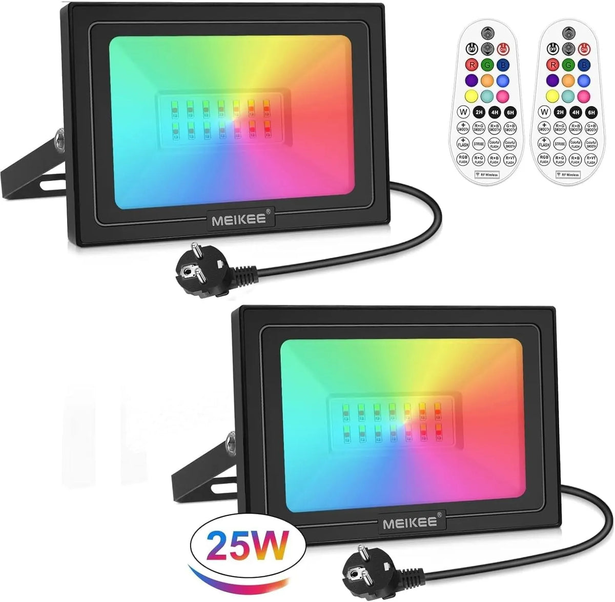 MEIKEE RGB LED Reflektor 2 Kos