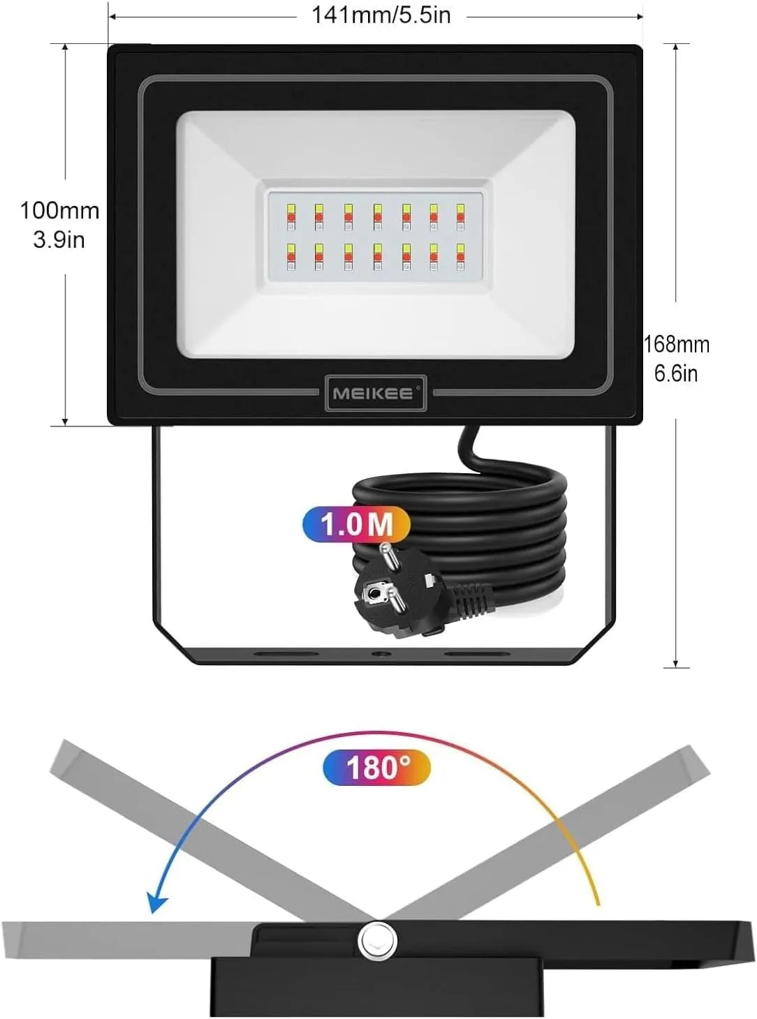 MEIKEE RGB LED Reflektor 2 Kos