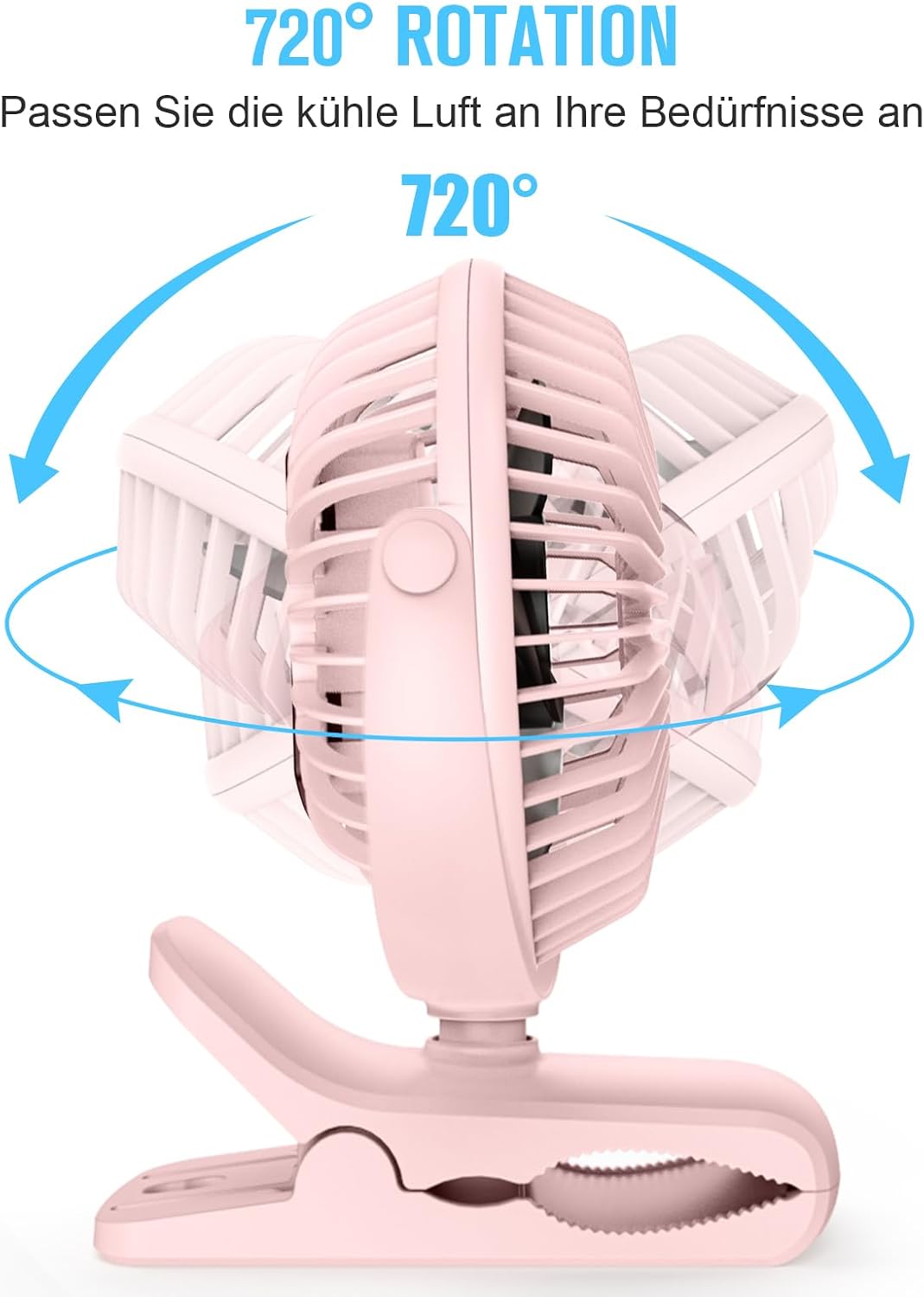 Mini USB Namizni Ventilator s Ščipalko 12,7 cm