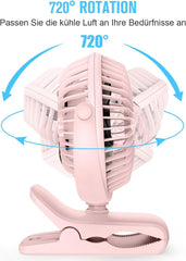 Mini USB Namizni Ventilator s Ščipalko 12,7 cm