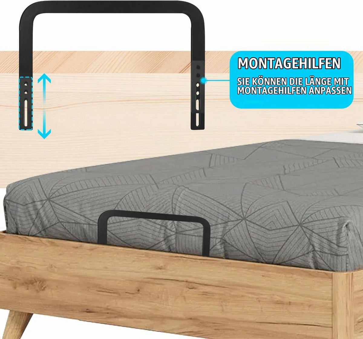 momgyaamz Držalo za Vzmetnico Proti Drsenju 2 Kosa