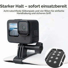 Naglavni Trak in Nosilec za Telefon za GoPro in Pametne Telefone Črn