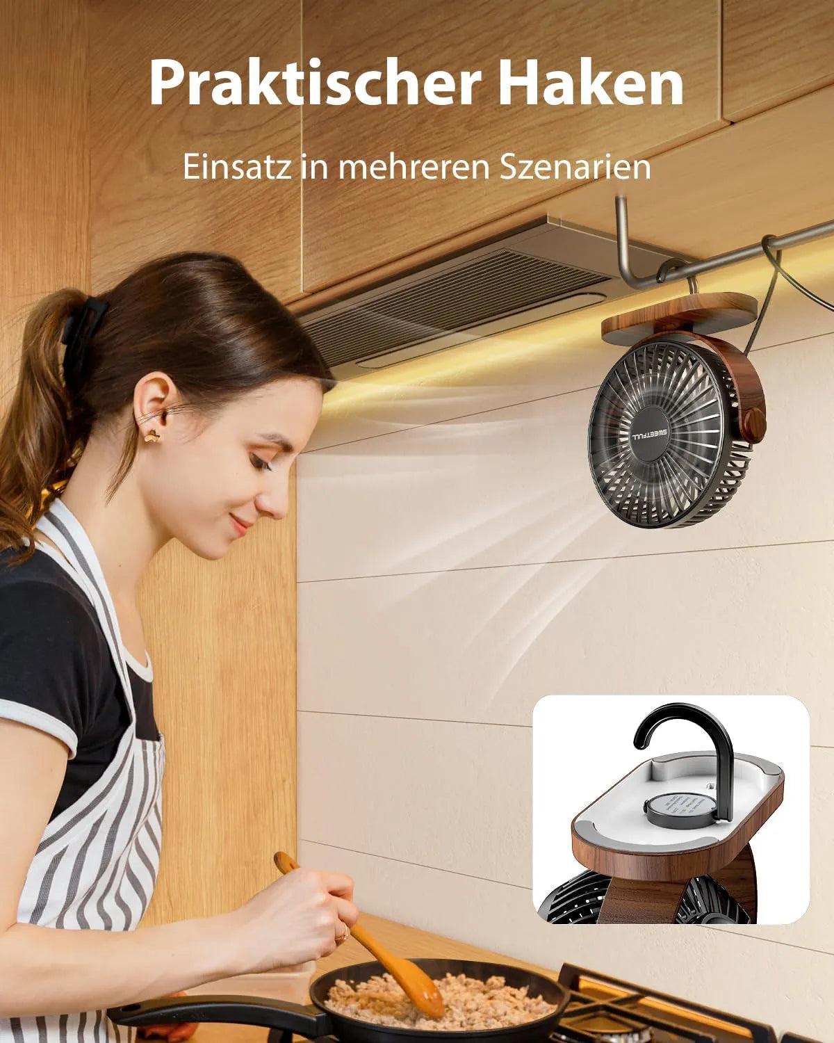 Namizni USB Ventilator 15.5 x 6.4 x 14 cm