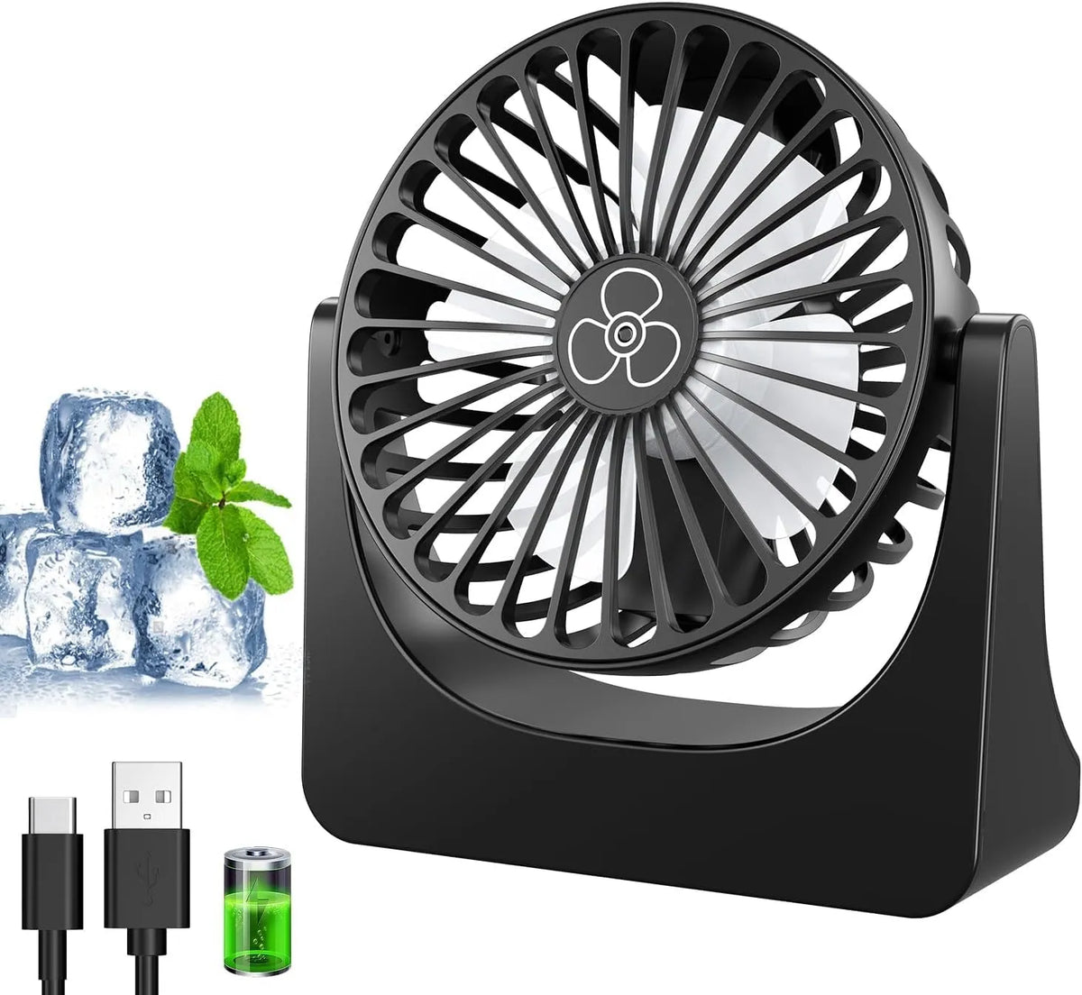 Namizni USB Ventilator 7 x 14 x 16 cm