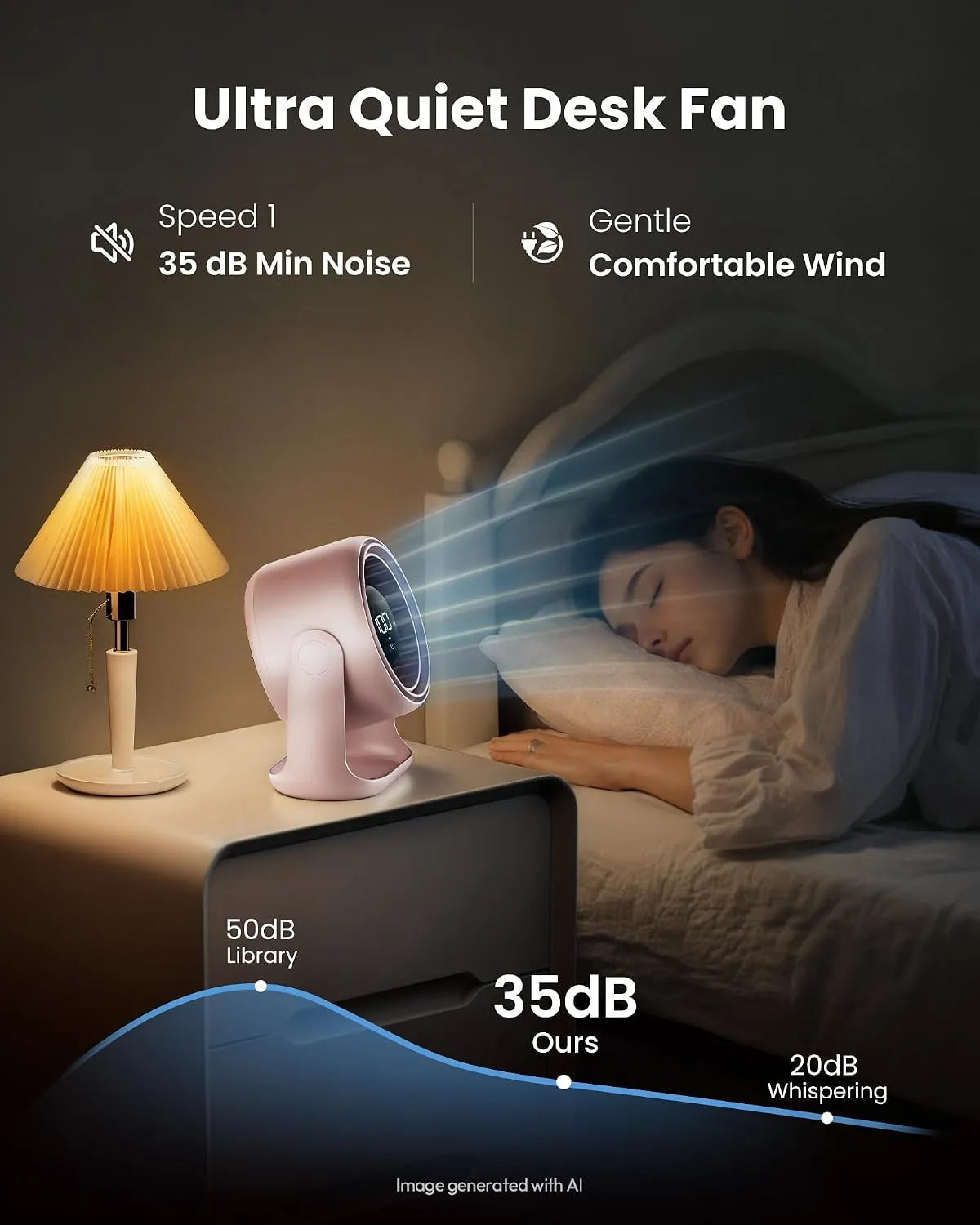 Namizni Ventilator 19.5 cm