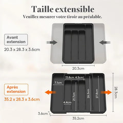Nastavljiv Organizator za Pribor v Predalu 20,3-35,2 cm