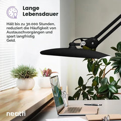 Neatfi Namizna LED Svetilka s Primežom 51 cm