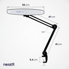 Neatfi Namizna LED Svetilka s Primežom 51 cm