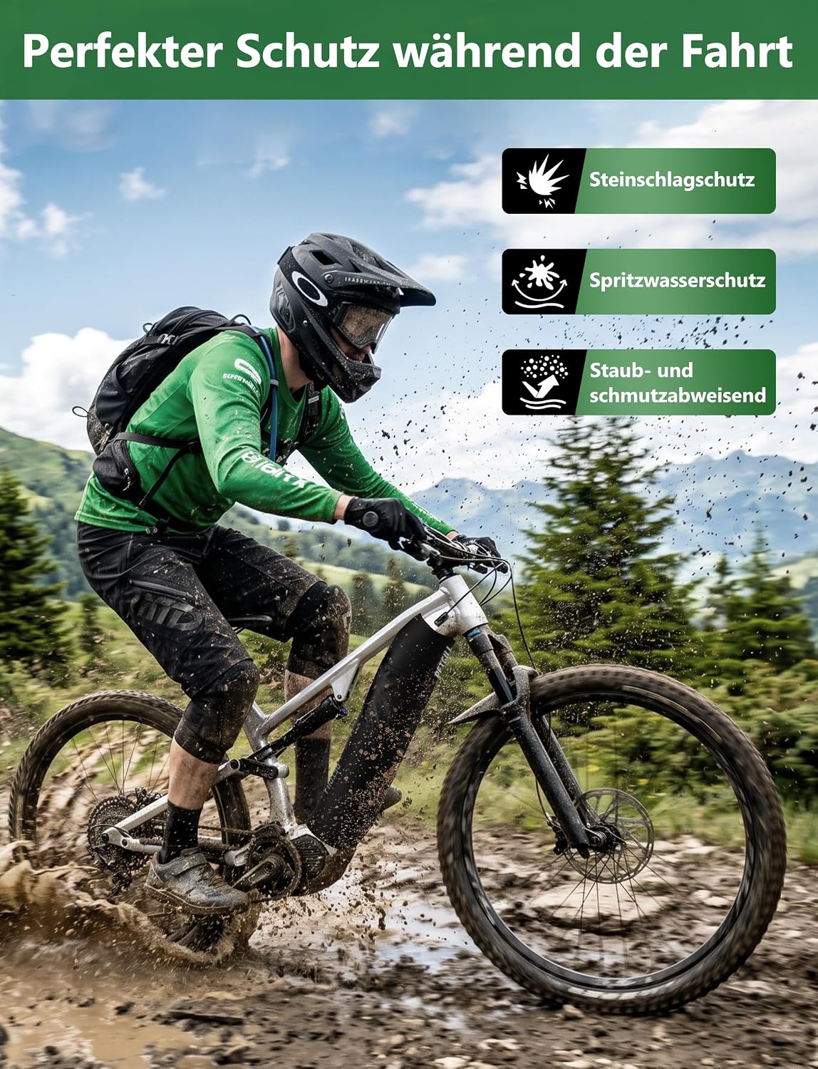 Neoprenska Zaščitna Prevleka za Baterijo E-Kolesa 30-43 cm 2 Kosa