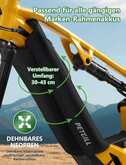 Neoprenska Zaščitna Prevleka za Baterijo E-Kolesa 30-43 cm 2 Kosa