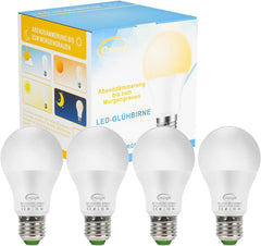 NetBoat LED Sijalka E27 s Senzorjem Dan Noč 4 Kos