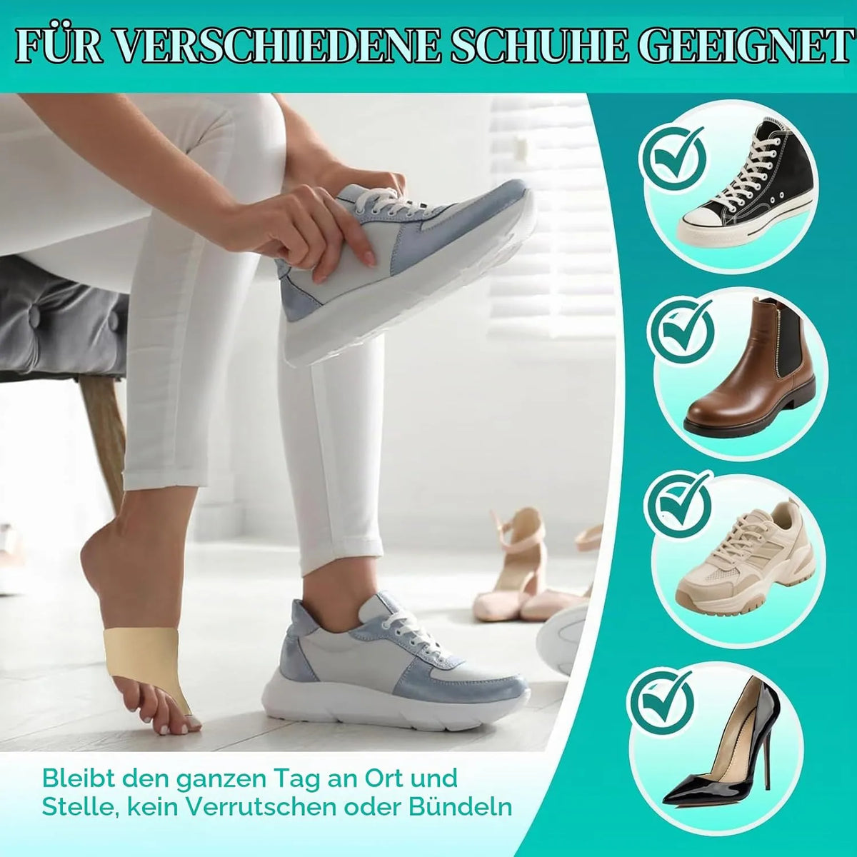 Nogavice za Hallux Valgus z Gel Blazinico, 2 Kosa