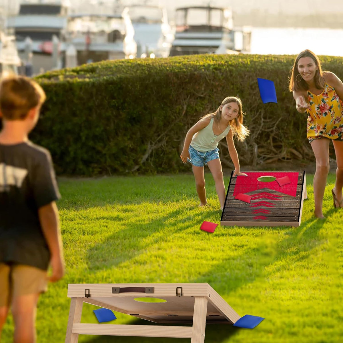 NZQXJXZ Cornhole Igra z Vrečkami 60 x 35 cm