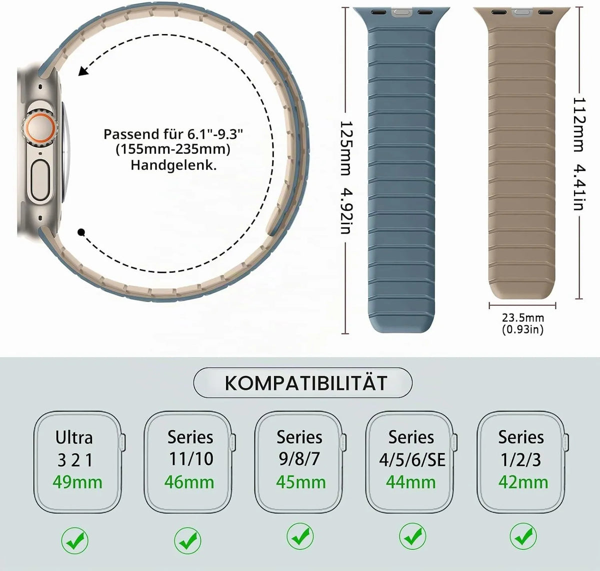 Obojestranski Pašček za Apple Watch