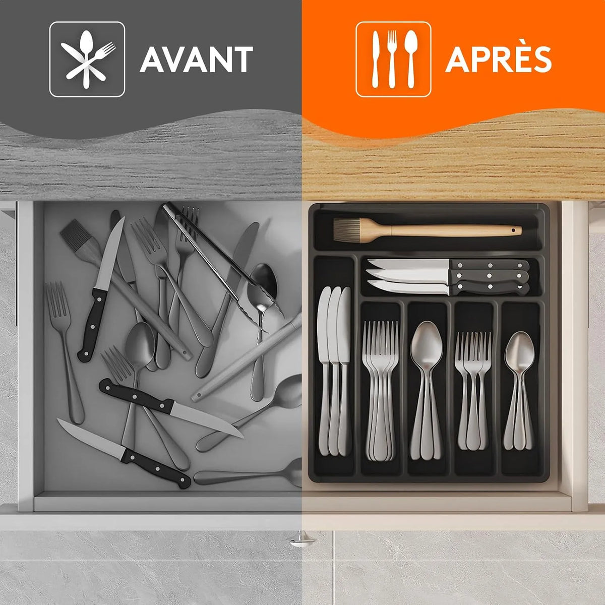 Organizator za Pribor za Predal 7 Razdelkov