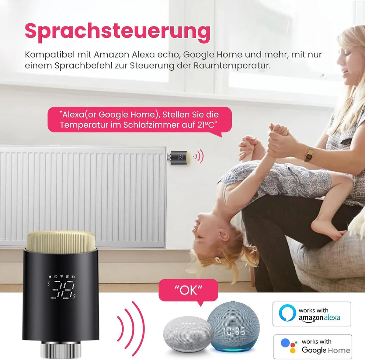 Pametni Radiatorski Termostat WiFi