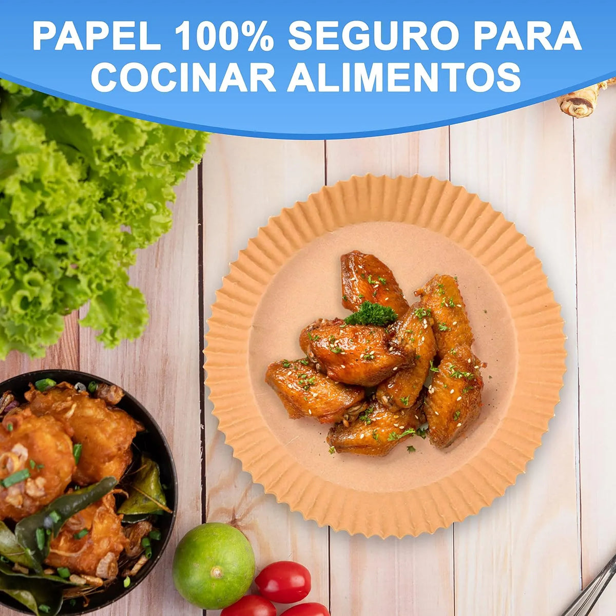 Papir za Cvrtnik na Vroč Zrak 20 cm 100 Kosov