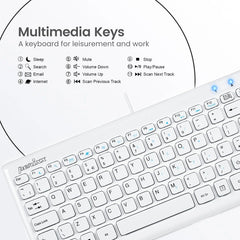 Perixx PERIBOARD-407 kompaktna žična USB tipkovnica