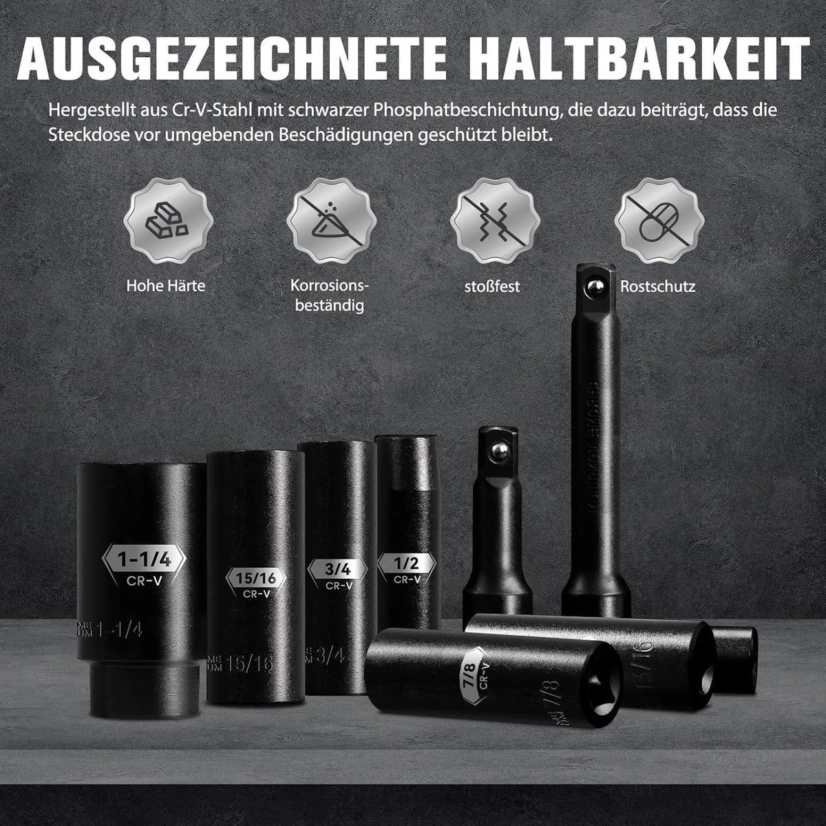 PGROUP Set Udarnih Ključev 1/2"
