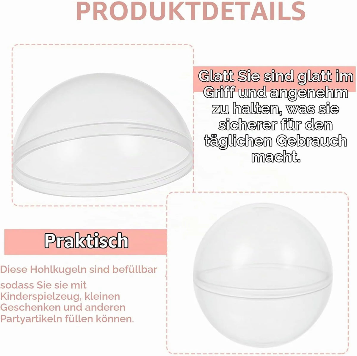 Plastične Kroglice za Polnjenje 2,8 cm 100 Kosov