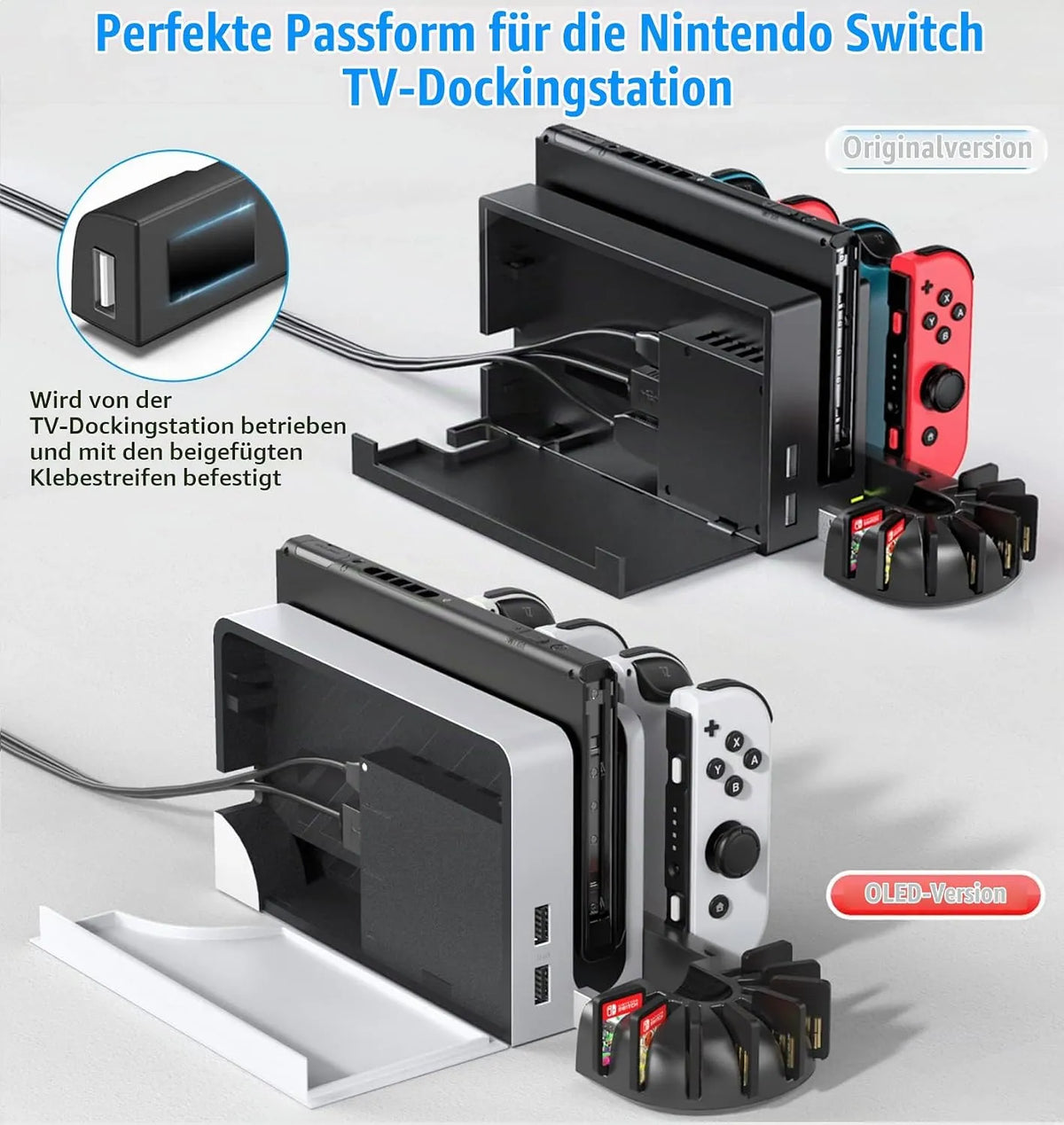 Polnilna Postaja za Nintendo Switch Joy-Con Krmilnike