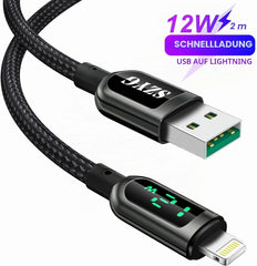 Polnilni Kabel Lightning z LED Zaslonom 200 cm
