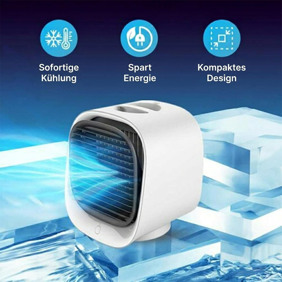 Prenosna Klimatska Naprava Ventilator z Vodnim Hlajenjem 35x25x40 cm