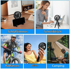 Prenosni Ventilator za Otroški Voziček s Sponko 1 Kos