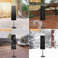 Prevleka za Dvostranski Vrtni Sončnik z Zadrgo in Palico