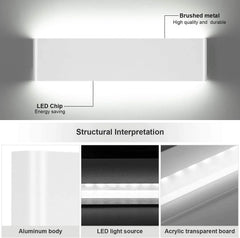 Priv Europe Notranja LED Stenska Svetilka 36 cm 4 Kosi