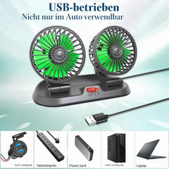 Qidoe Avtomobilski USB Ventilator 3 x 5 x 8 cm