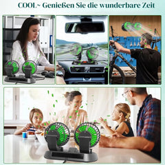 Qidoe Avtomobilski USB Ventilator 3 x 5 x 8 cm