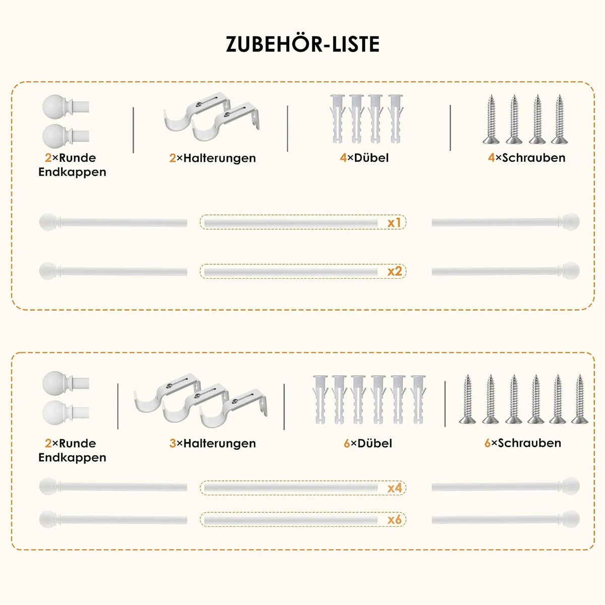 Raztegljiva Karnisa za Zavese 67-187 cm