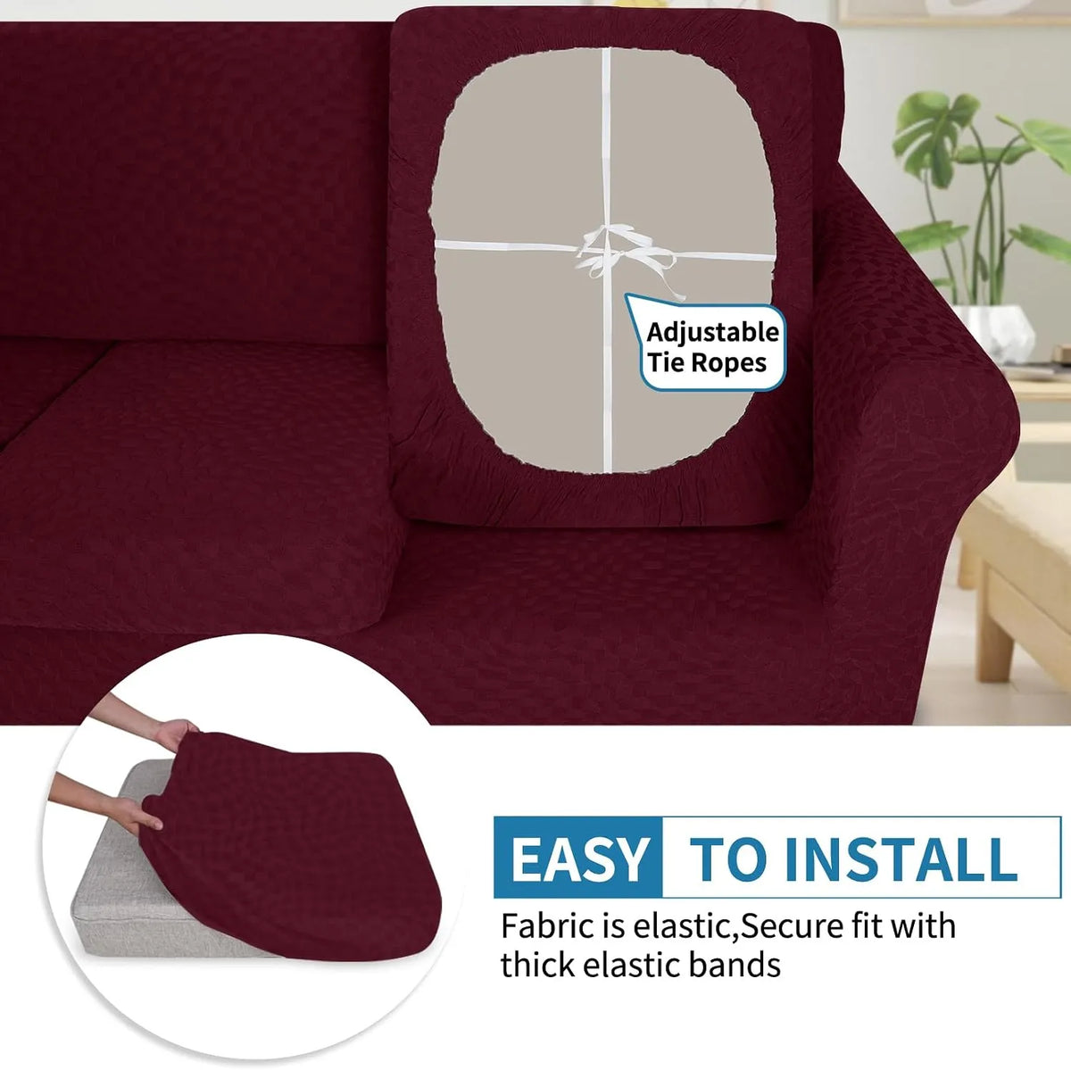 Raztegljiva Prevleka za Sedežno Blazino 177x127x30 cm 1 Kos