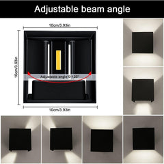 KINGWEI komplet 4 LED stenskih svetilk z nastavljivim kotom svetlobe